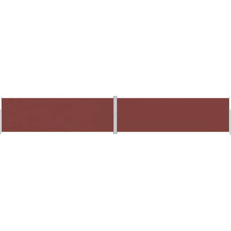 Maison Exclusive - Seitenmarkise Ausziehbar Braun 200x1200 cm
