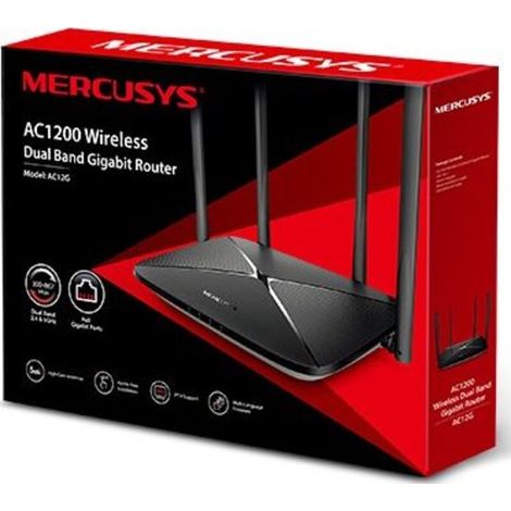 Router Mercusys AC12G AC1200 1xWAN 3xLAN-1Gb (1/3)