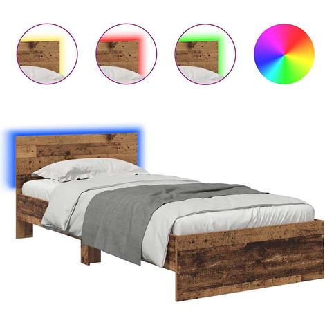 Maison Exclusive - Struttura del letto Legno vecchio 90 x 190 cm Legno multistrato