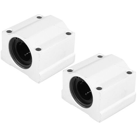2 pièces SC20UU 20 mm Bague de glissement à billes pour mouvement linéaire CNC (1/5)