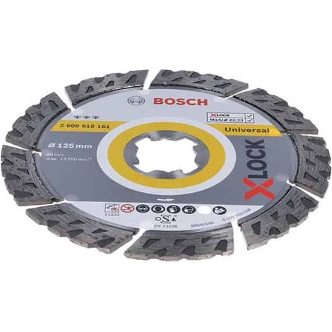 BOSCH Disque à tronçonner diamanté X-Lock Universel 125mm - 125 mm - x 1 - 2.4 mm - 22,23 mm