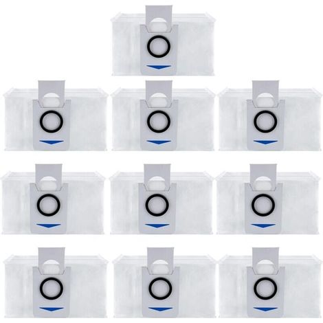 Einweg-Staubsaugerbeutel für ECOVACS DEEBOT X1, OMNI, DEEBOT T10, T20 und Omni Robot Staubsaugerroboter – Ersatzteilpackung mit 10 Stück