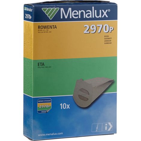 Menalux 900196695 2970P Sacchetti per Scope Rowenta Slim Line