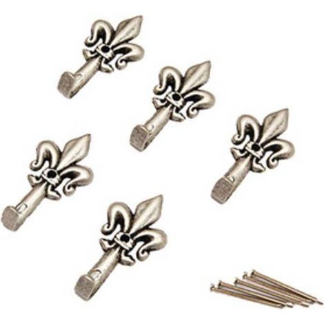 5 x BL GANCIO P/QUADRO GIGLIO 32 MM ARGEN N. 0 5 PZ