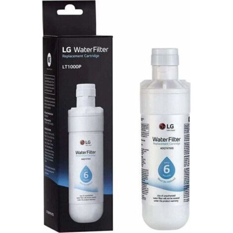LG LT1000P - Filtre à eau de remplacement pour réfrigérateur de capacité 6 mois / 200 gallons (NSF42, NSF53 et NSF401) ADQ74793501, ADQ75795105 ou AGF80300704, blanc