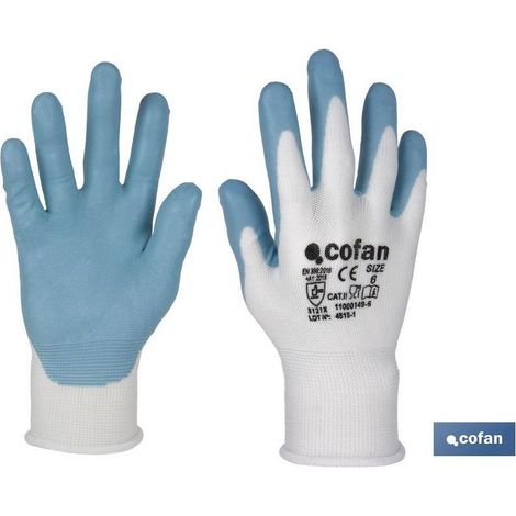 Pack de 12 gants alimentaires nitrile T-6