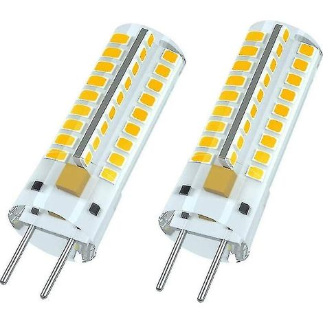 Bombilla LED G6.35, 12V, 7W (equivalente a halógena de 50W), blanco cálido 3000K, ángulo de haz de 360°, para iluminación de armarios, no regulable (paquete de 2) - YUH (1/5)
