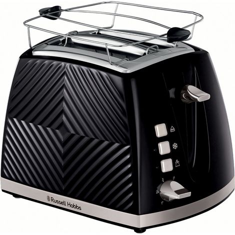Russel Hobbs Groove 2S Toaster Black 2-Slice Toaster (1/5)