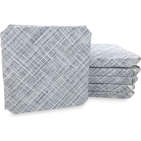 COPRISEDIA con ALI tinta unita IN TESSUTO Jacquard MODERN Grigio (1/4)