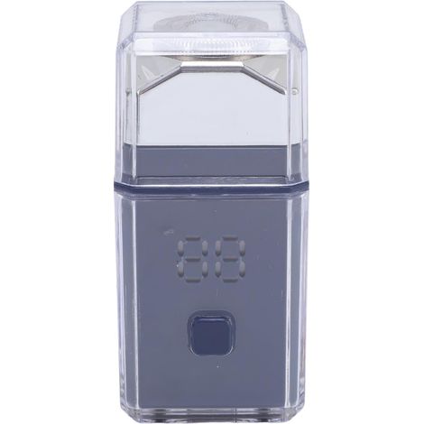 Tondeuse à Barbe électrique Portable avec Affichage pour Voyage – Format de Poche Compact pour Homme (BLUE) (1/4)