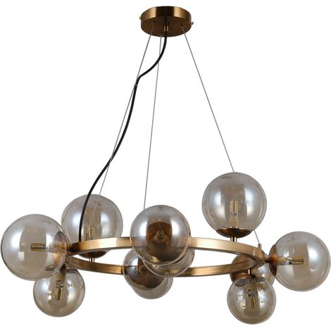 Italux Montora Plafonnier suspendu moderne à 11 lumières, G9 (1/3)