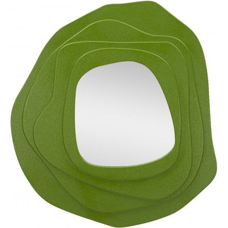 Specchio da parete design in MDF 90x97 cm Dalia - Verde