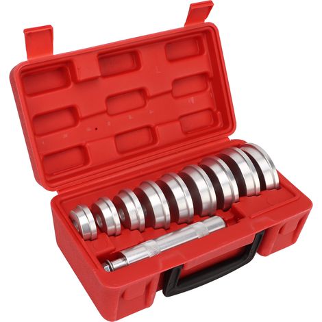 Kit d'outils de pose de joints d'étanchéité pour roulements de roues automobiles, 9 disques, collier en aluminium haute résistance (1/5)