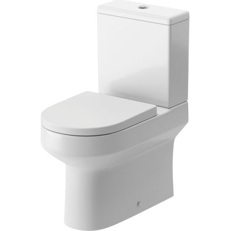 Signature Babylon Rimless Fully Back to Wall Close Coupled Toilet (inc Soft Close Seat) (1/3)