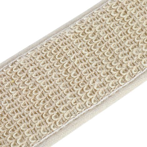 Serviette exfoliante pour le corps en coton et lin, outil de douche et de gommage du dos (1/5)