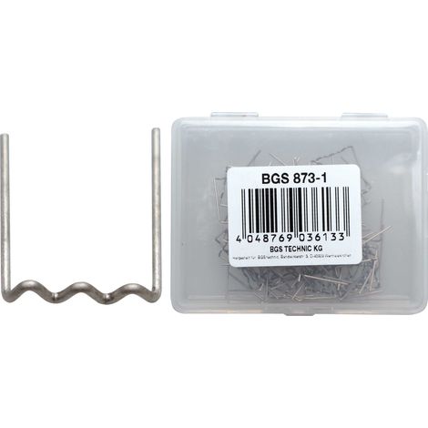 AGRAFES DE RÉPARATION  FORME U  Ø 0,6 MM  100 PIÈCES BGS 873-1