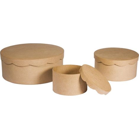 Rayher Scatole, Marrone, 24 x 24 x 9.1 cm (1/2)