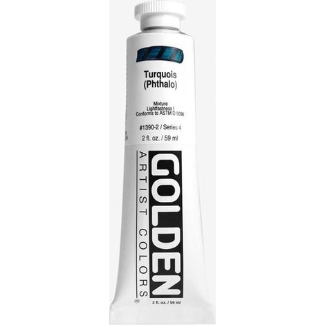 Golden : Heavy Body Acrylic Paint : 60ml : Turquoise Phthalo