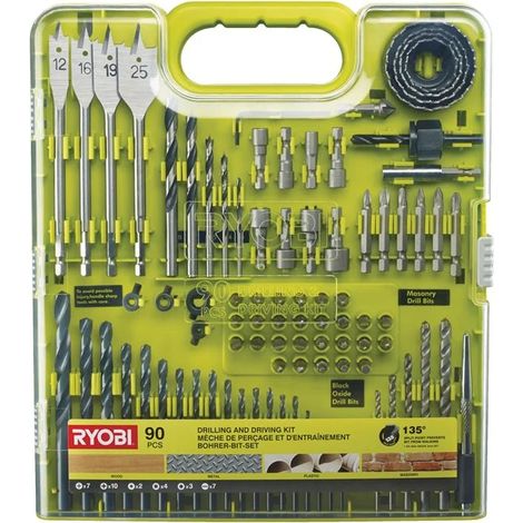 Ryobi RAKDD90 Kit 90pz foratura e avvitatura