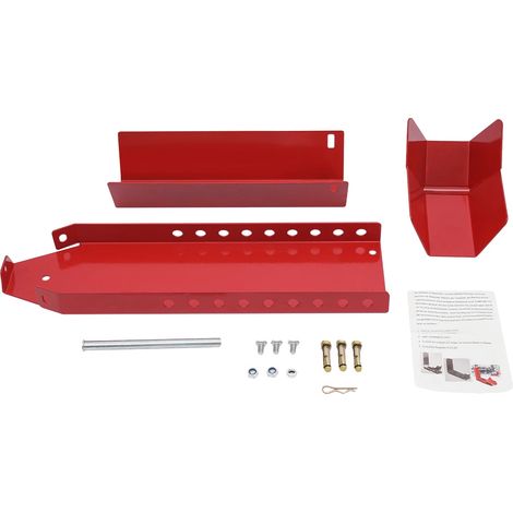 Soporte para rueda de motocicleta, capacidad de 500 kg, diseño independiente, color rojo. (1/2)
