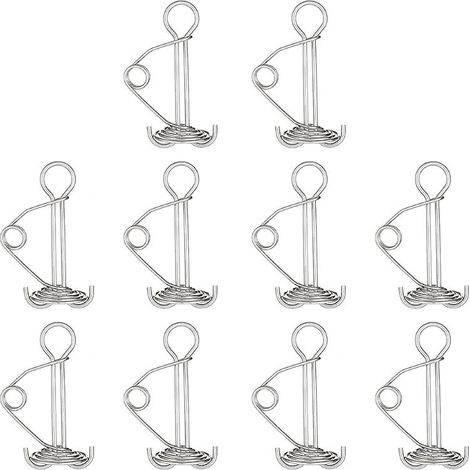 Lot de 10 tendeurs de corde pour auvent et ancrage de terrasse, idéaux pour le camping et la randonnée en plein air. (1/5)