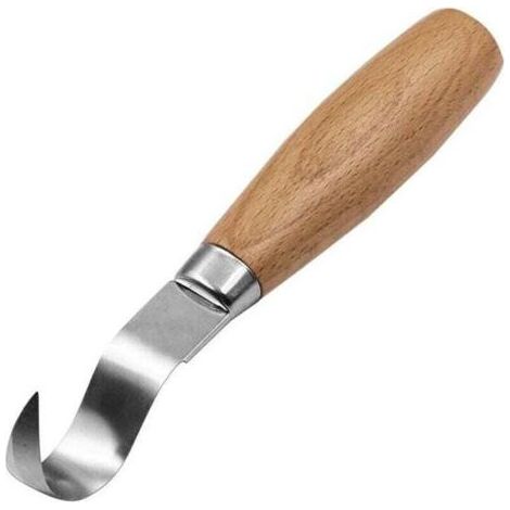 VURAHOME - 2-teiliges Holzschnitzhakenmesser, XU, Löffelschnitzwerkzeug für Schnitzer, hochwertige Löffel für Anfänger, Rechtshänder - (1/5)