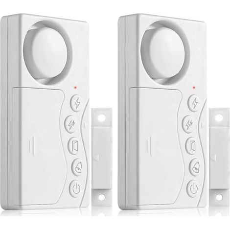 2er-Pack Tür- und Fensteralarm, Gefrierschranktüralarm, Kühlschranktüralarm mit 3/15/30/60-Minuten-Timer, Gefrierschranktüralarm für Zuhause, Geschäft, Kinder