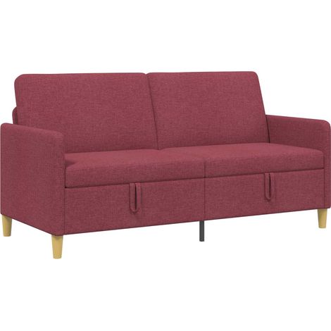 Sofá con almacenamiento Rojo vino 172 x 78 x 87 cm Poliéster vidaXL