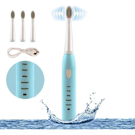 Brosse à dents électrique - Bleue-AquaForge (1/5)