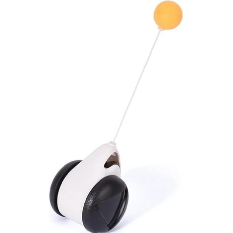 Jouet interactif pour chat - Balanoire équilibrée - Balle rotative à 360 degrés - Avec herbe à chat - Stimule l'instinct de chasse attrayant - Jouet d'entranement pour chat (1/5)