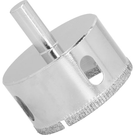 Ouvre-trou en verre, diamètre de trou 55 mm / 2,2 pouces, revêtement uniforme et résistant à l'usure, scie cloche pour travaux manuels sur bois. (1/5)