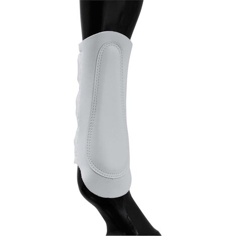 Pony, Nero: Stinchiere in neoprene con rinforzo in pelle e chiusura a strappo