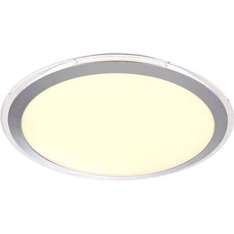 Plafonnier LED dimmable “Aiko” (85W 3CCT 6900lm) IP20 en métal et polycarbonate couleur argent (1/4)