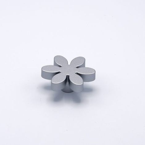 Pomello per mobile e cassetti Fiore Bimbi Alluminio Ø 56 mm