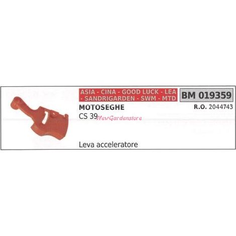 Leva acceleratore CINA motosega CS 39 019359