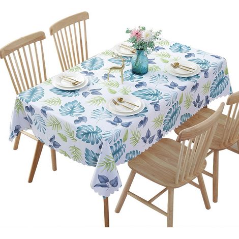 Linge de table 135x220 cm Nappe PVC rectangulaire 135 x (1/4)