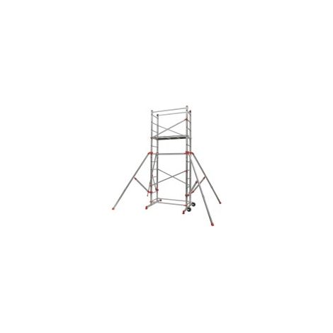 Échafaudage roulant aluminium Dynamic - Hauteur de travail 4,45 m (1/3)