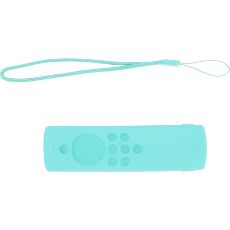 Schutzhülle aus Silikon für die Fire TV Stick Lite Fernbedienung, waschbar und stoßfest, mintgrün. (1/5)