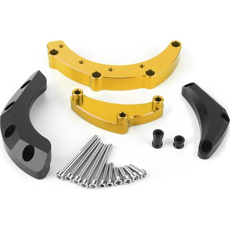 Protège-carter moteur moto, patins de chute coulissants cadre, protection compatible Yamaha MT-09 FJ-09 XSR900 Or (1/5)