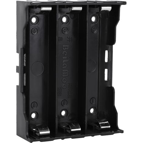 Lot de 5 boîtiers de rangement multifonctions en plastique ABS à 3 emplacements pour batteries 18650 avec broches (1/5)