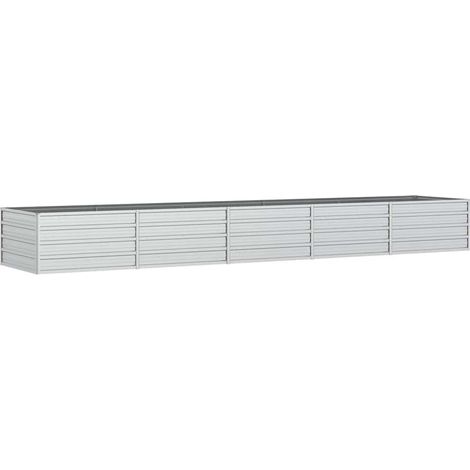 Maison Exclusive - Garten-Hochbeet 400x80x45 cm Verzinkter Stahl