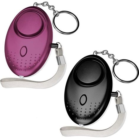Super offre à petit prix Lot de 2 porte-clés alarme personnelle 140 dB homologués par la police. (1/5)