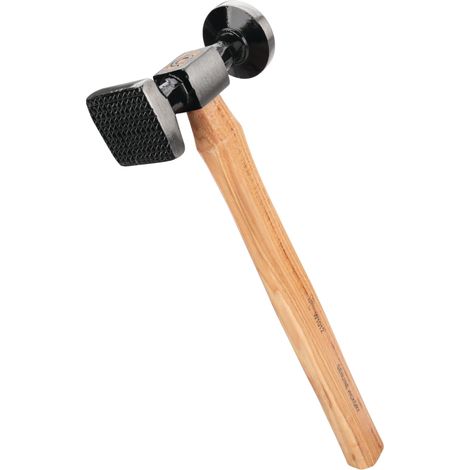 Marteau thermorétractable, tête en Acier forgé à Haute teneur en Carbone, poignée en Hickory véritable, idéal pour Travailler Le métal avec Chariot (1/4)