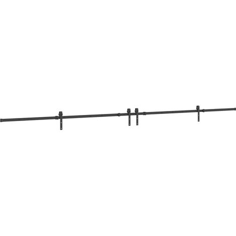 Maison Exclusive - Kit di Binari per Porte Scorrevoli 427 cm Acciaio Nero