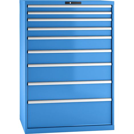 LISTA, Armoire à tiroirs en tôle d'acier, h x l 1450 x 1023 mm (1/5)