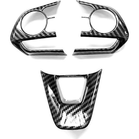 Autocollant de protection en ABS pour garniture de boutons de volant de voiture Toyota RAV4 XA50 Corolla E210 Hybrid 2019-AquaForge (1/5)