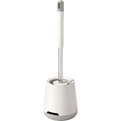 Brosse de toilette à long manche JINFGERNE Poils souples Support sur pied Nettoyage hygiénique