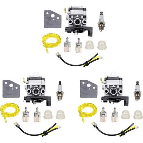 Convient pour 3 joints de carburateur, bougies d'allumage et ensembles de conduites de carburant applicable aux moteurs GX25, GX35, GX 25 35, HHT35, HHT35S et FG110. (1/5)
