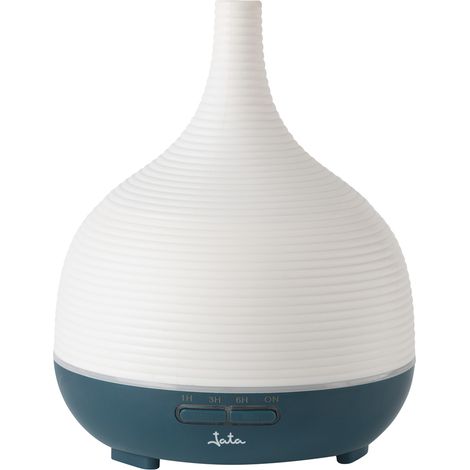 JATA JEHU5408 Humidificador Aceites . Difusor de Aromas con Temporizador. Con temporizador. Luz nocturna con 7 colores. 300 ml (1/2)