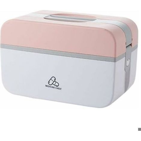 Boîte À Médicaments - Multicouche Pliable - Double Compartiment - 23,5 x 13,5 x 15 cm - Plastique Épais Et Étanche - 1 Pièce (1/5)
